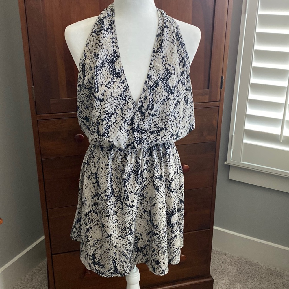 NWT Lovestitch Printed Racerback Dress Sz